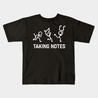 Musician Teacher Taking Notes Kids T-Shirt